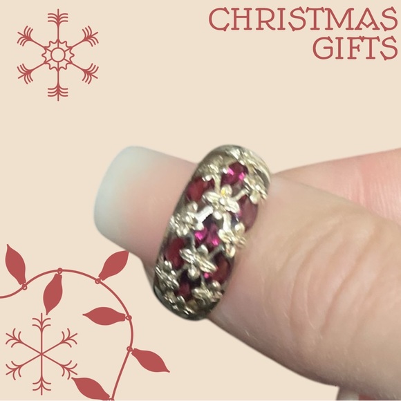 Michelle Albala 925 Silver and Amethyst Statement Ring - Picture 2 of 8